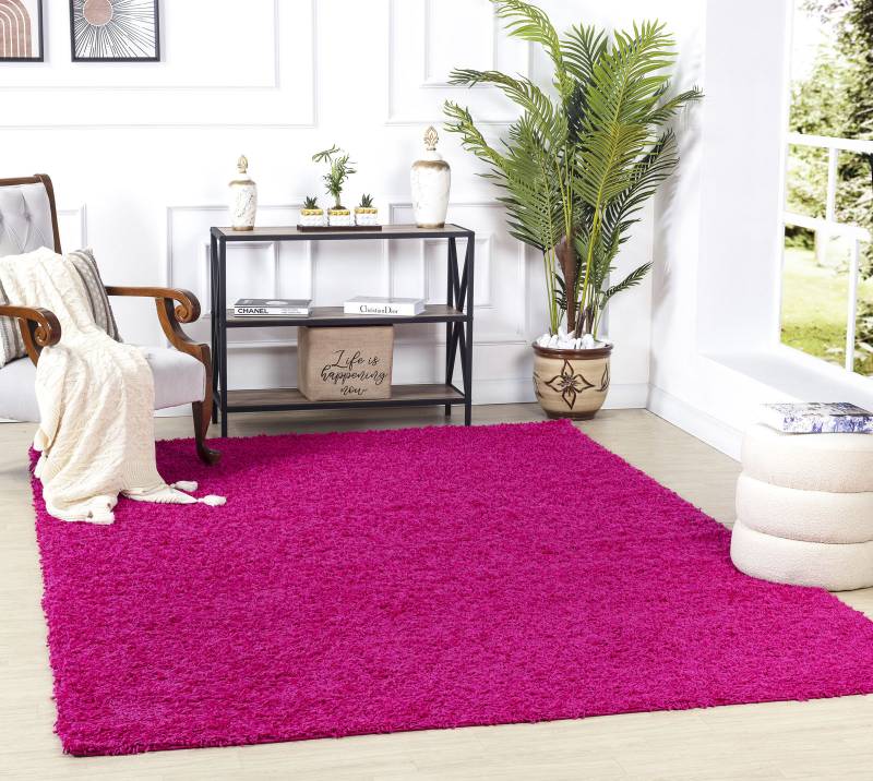 Livabliss Hochflor-Teppich »BORACAY«, rechteckig, 37 mm Höhe, Flauschig, Langflor, Weich, Wohnzimmer Flurteppich, Grau von Livabliss