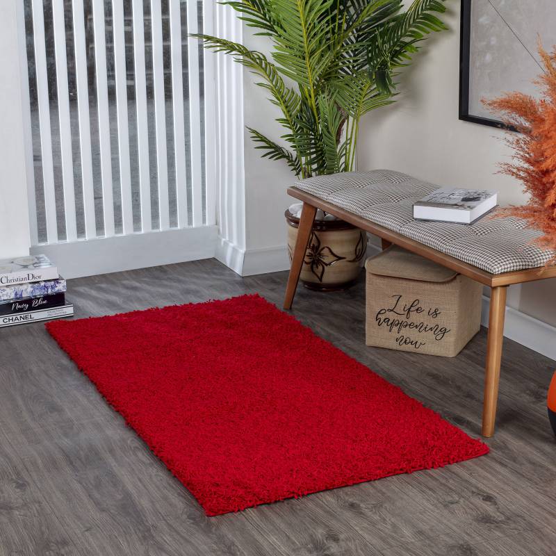 Livabliss Hochflor-Teppich »BORACAY«, rechteckig, 37 mm Höhe, Flauschig, Langflor, Weich, Wohnzimmer Flurteppich, Grau von Livabliss