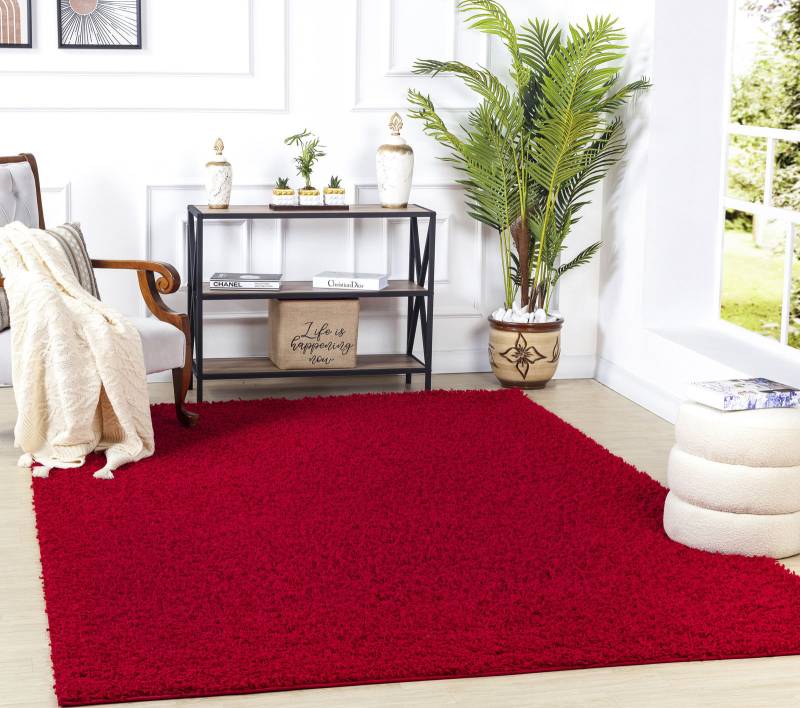 Livabliss Hochflor-Teppich »BORACAY«, rechteckig, 37 mm Höhe, Flauschig, Langflor, Weich, Wohnzimmer Flurteppich, Grau von Livabliss