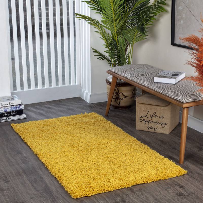 Livabliss Hochflor-Teppich »BORACAY«, rechteckig, 37 mm Höhe, Flauschig, Langflor, Weich, Wohnzimmer Flurteppich, Grau von Livabliss