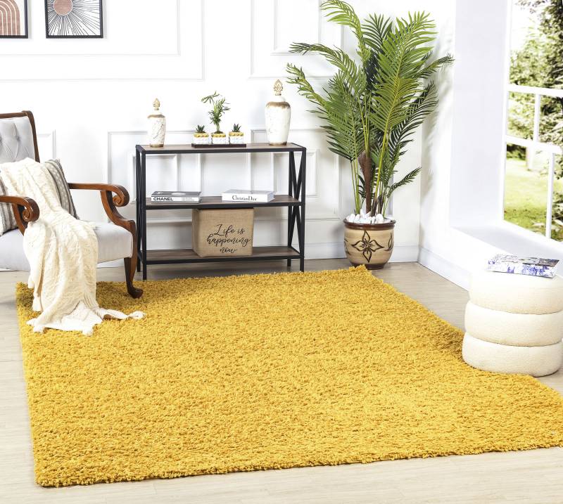 Livabliss Hochflor-Teppich »BORACAY«, rechteckig, 37 mm Höhe, Flauschig, Langflor, Weich, Wohnzimmer Flurteppich, Grau von Livabliss