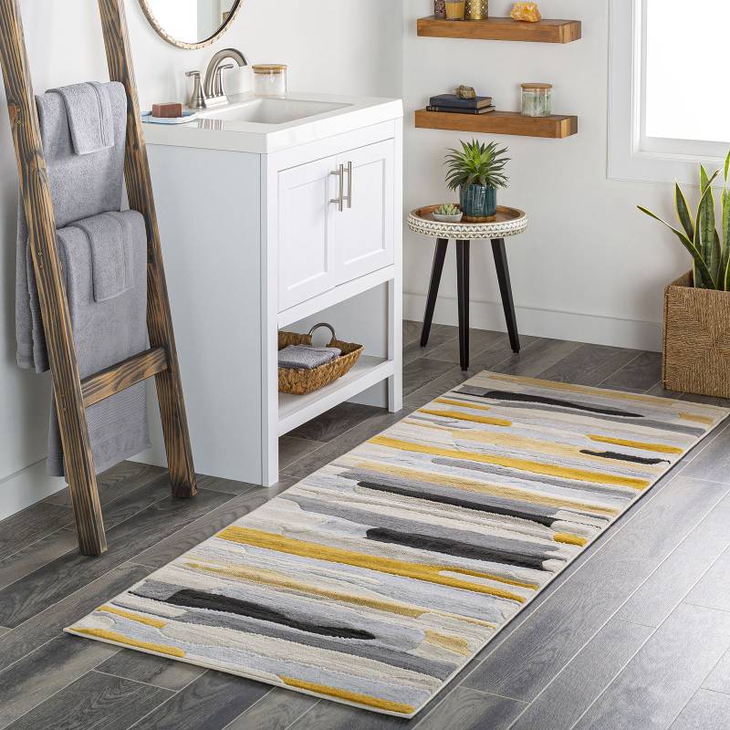 Livabliss Teppich »HOUSTON«, rechteckig, 11 mm Höhe, Skandi Design, Modern Boho Kurzflor Wohnzimmerteppich, Schlafzimmer von Livabliss
