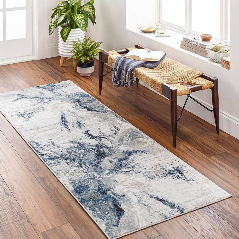 Livabliss Teppich »NEW YORK«, rechteckig, 10 mm Höhe, Moderner Designerteppich in Marmor Optik, Kurzflor Wohnzimmerteppich von Livabliss