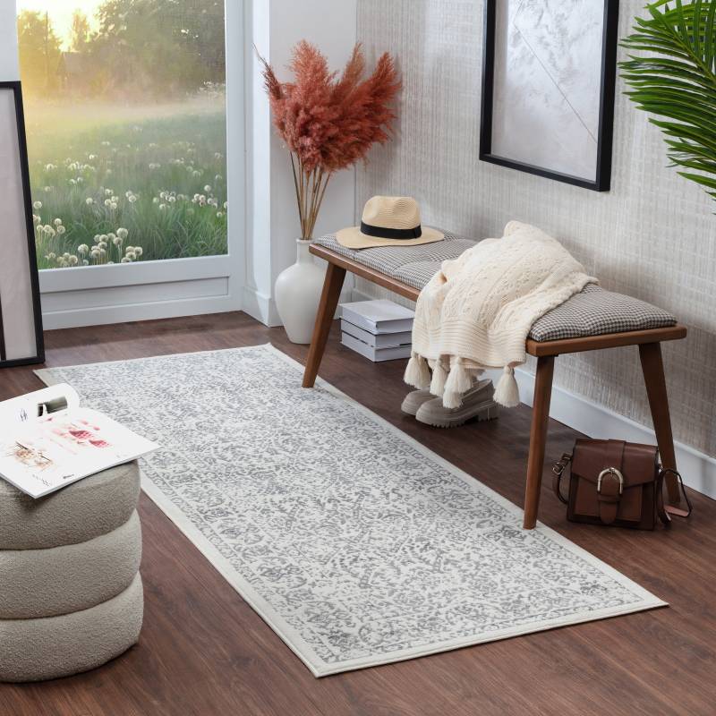 Livabliss Teppich »EJURA«, rechteckig, 8 mm Höhe, Vintage Orientteppich, Kurzflor Boho Wohnzimmerteppich, Läufer von Livabliss