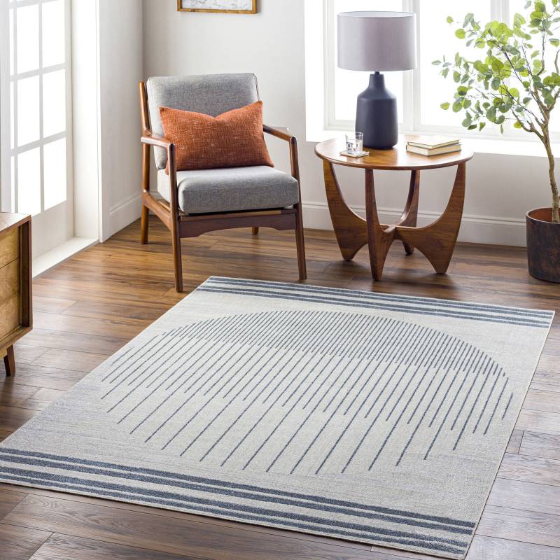 Livabliss Teppich »SANTIAGO«, rechteckig, 10 mm Höhe, Skandinavischer Teppich, Kurzflor Boho-Wohnzimmerteppich, Läufer von Livabliss