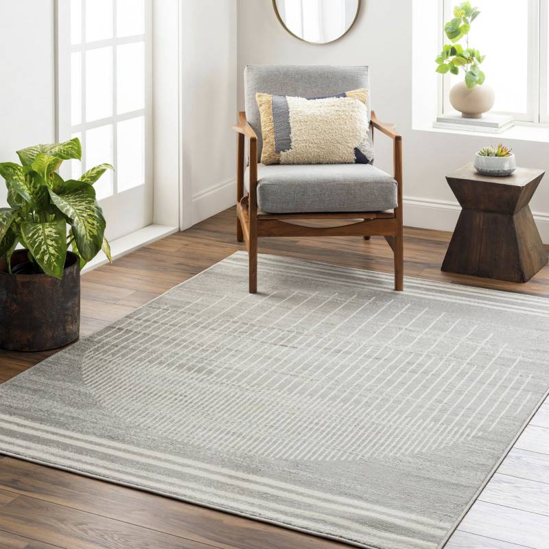 Livabliss Teppich »SANTIAGO«, rechteckig, 10 mm Höhe, Skandinavischer Teppich, Kurzflor Boho-Wohnzimmerteppich, Läufer von Livabliss