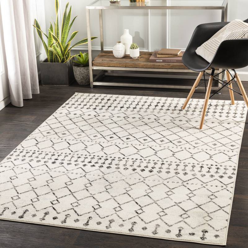 Livabliss Teppich »HEZE«, rechteckig, 11 mm Höhe, Berber, Ethnisch Boho Kurzflor Wohnzimmerteppich, Schlafzimmer von Livabliss