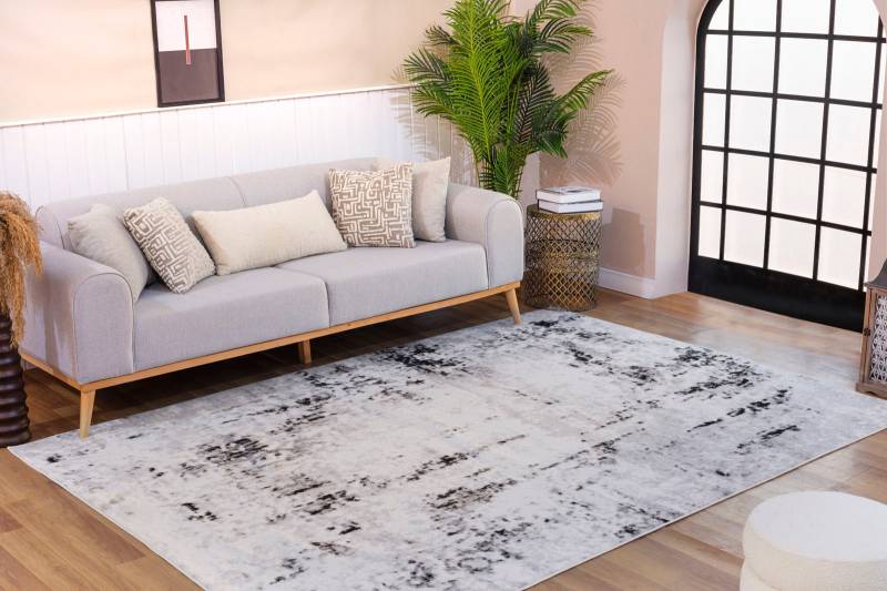 Livabliss Teppich »JORDAN«, rechteckig, 11 mm Höhe, Modern Marmor Design, Wohnzimmerteppich, Schlafzimmer von Livabliss