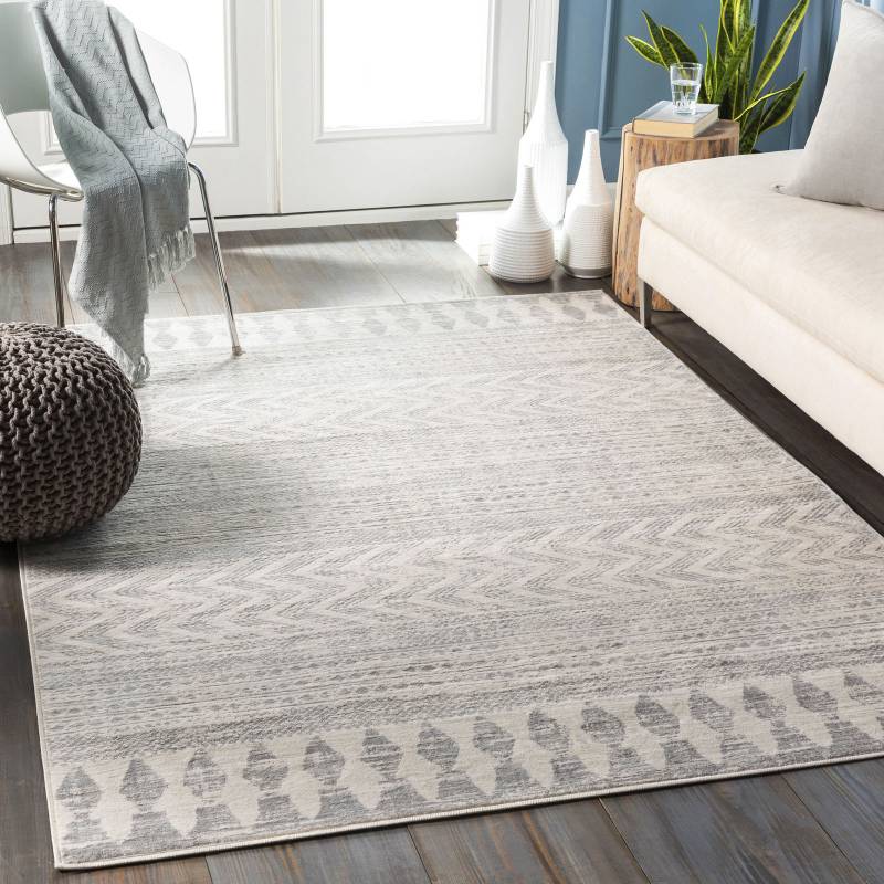 Livabliss Teppich »MYKONOS«, rechteckig, 8 mm Höhe, Skandi Design, Modern Boho Kurzflor Wohnzimmerteppich, Schlafzimmer von Livabliss