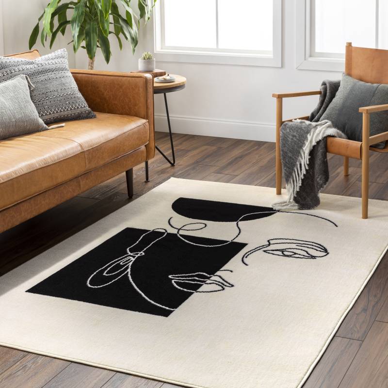 Livabliss Teppich »COBO«, rechteckig, 11 mm Höhe, Skandi Design, Modern Boho Kurzflor Wohnzimmerteppich, Schlafzimmer von Livabliss