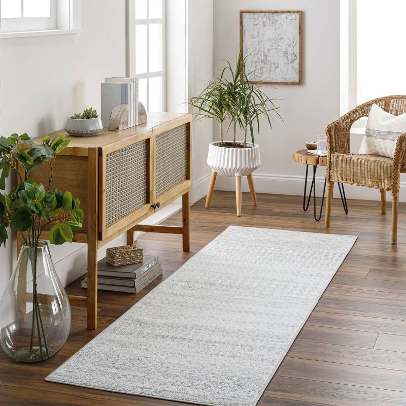 Livabliss Teppich »NICE«, rechteckig, 8 mm Höhe, Skandi Design, Boho Kurzflor Wohnzimmerteppich, Schlafzimmer, Grau von Livabliss