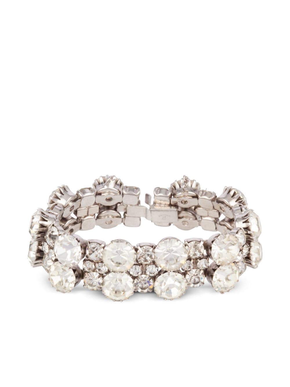 Susan Caplan Vintage 1950s Kramer crystal-embellished bracelet - Silver von Susan Caplan Vintage