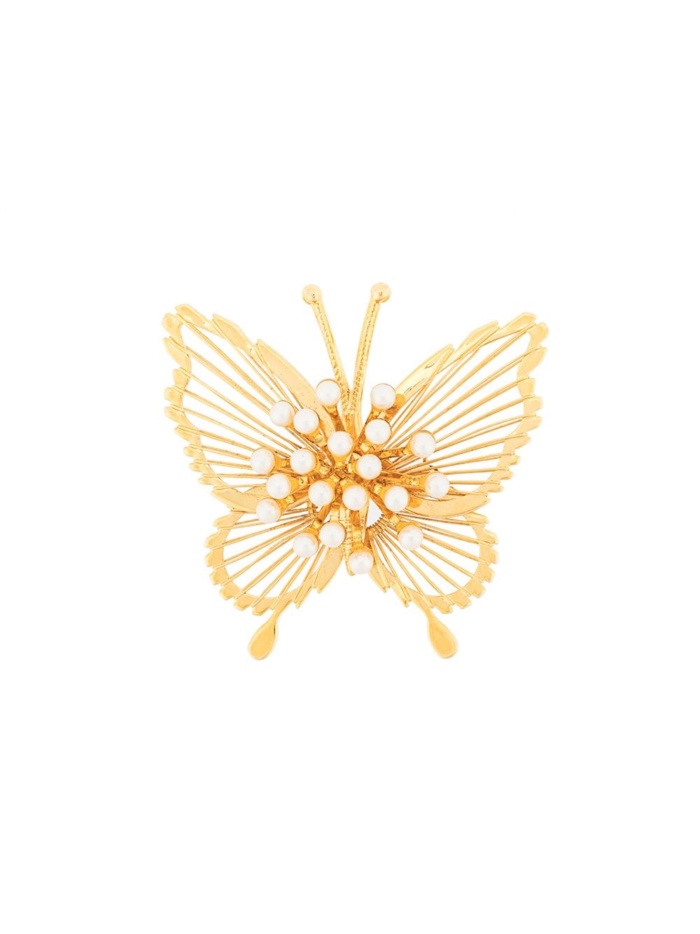 Susan Caplan Vintage 1970's butterfly brooch - Gold von Susan Caplan Vintage