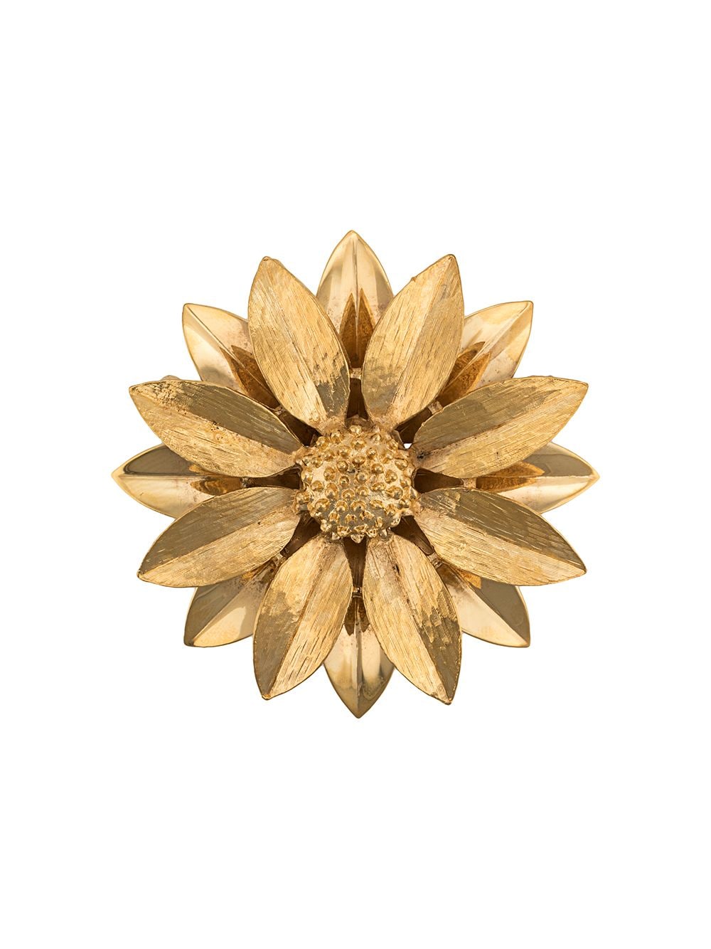 Susan Caplan Vintage 1970s Sarah Coventry daisy brooch - Gold von Susan Caplan Vintage