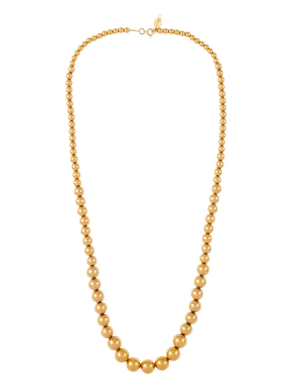 Susan Caplan Vintage 1980s Napier beads long necklace - Gold von Susan Caplan Vintage