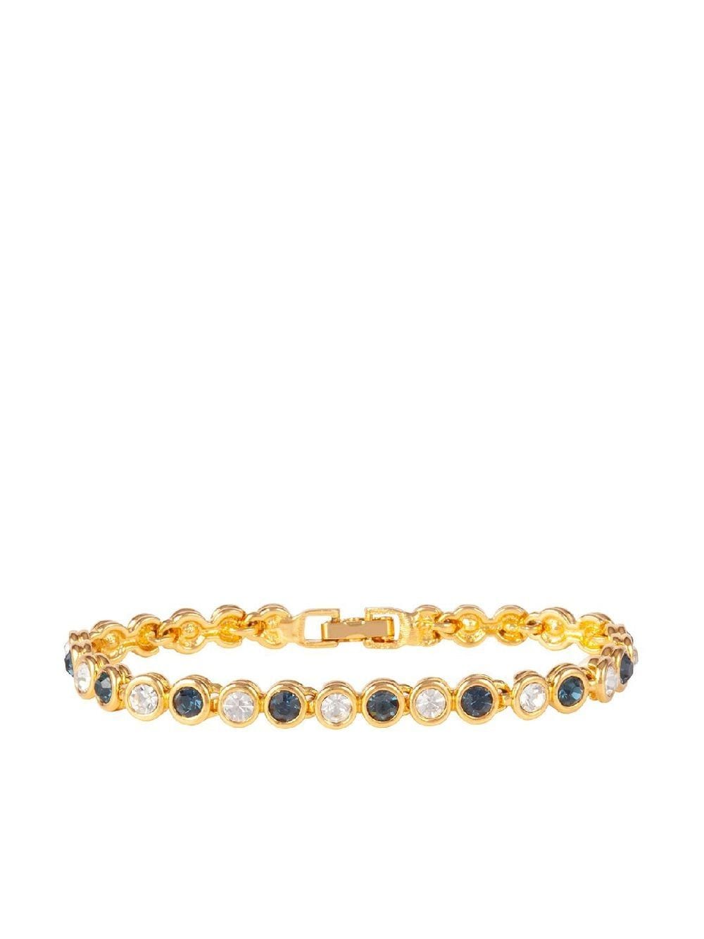 Susan Caplan Vintage 1990s crystal-embellished Tennis bracelet - Gold von Susan Caplan Vintage