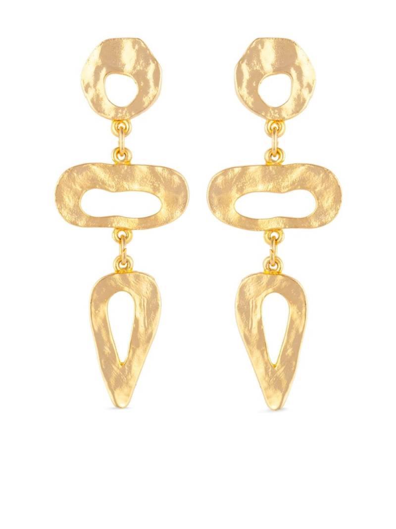 Susan Caplan Vintage 1990s gold-plated drop earrings von Susan Caplan Vintage