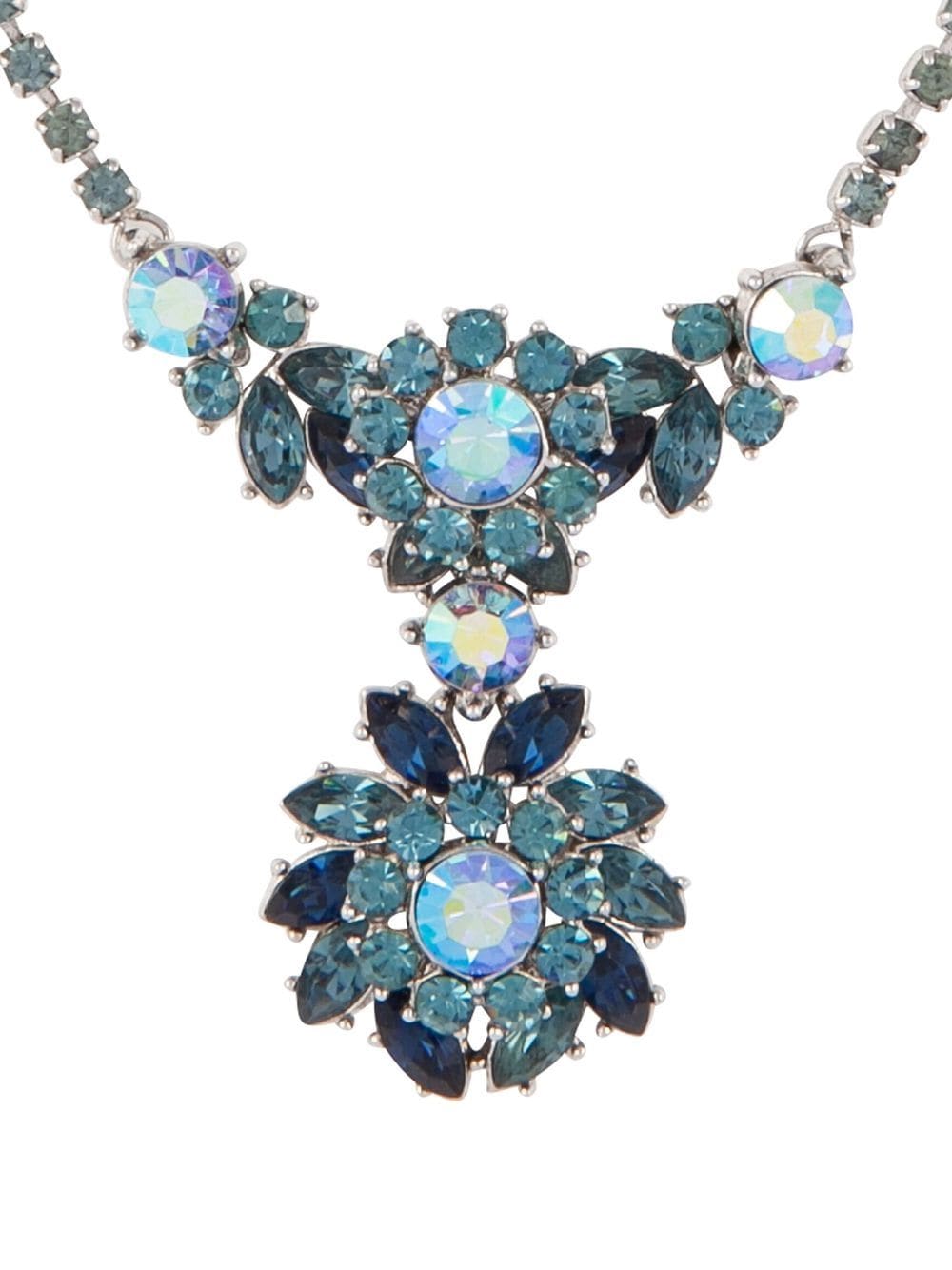 Susan Caplan Vintage 1960s Trifari Swarovski crystal-embellished necklace - Silver von Susan Caplan Vintage