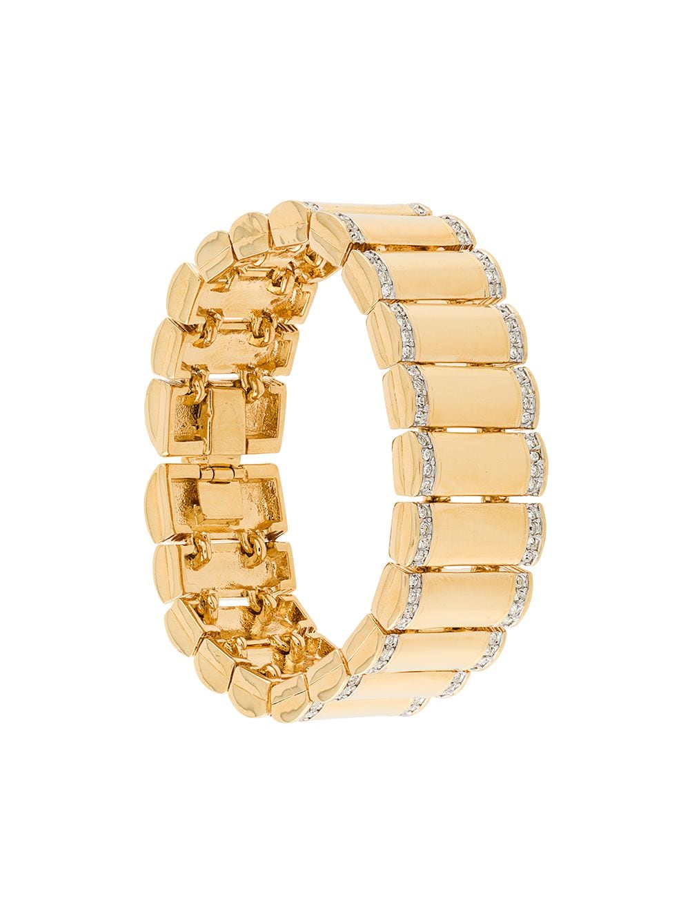 Susan Caplan Vintage embellished chain-link bracelet - Gold von Susan Caplan Vintage