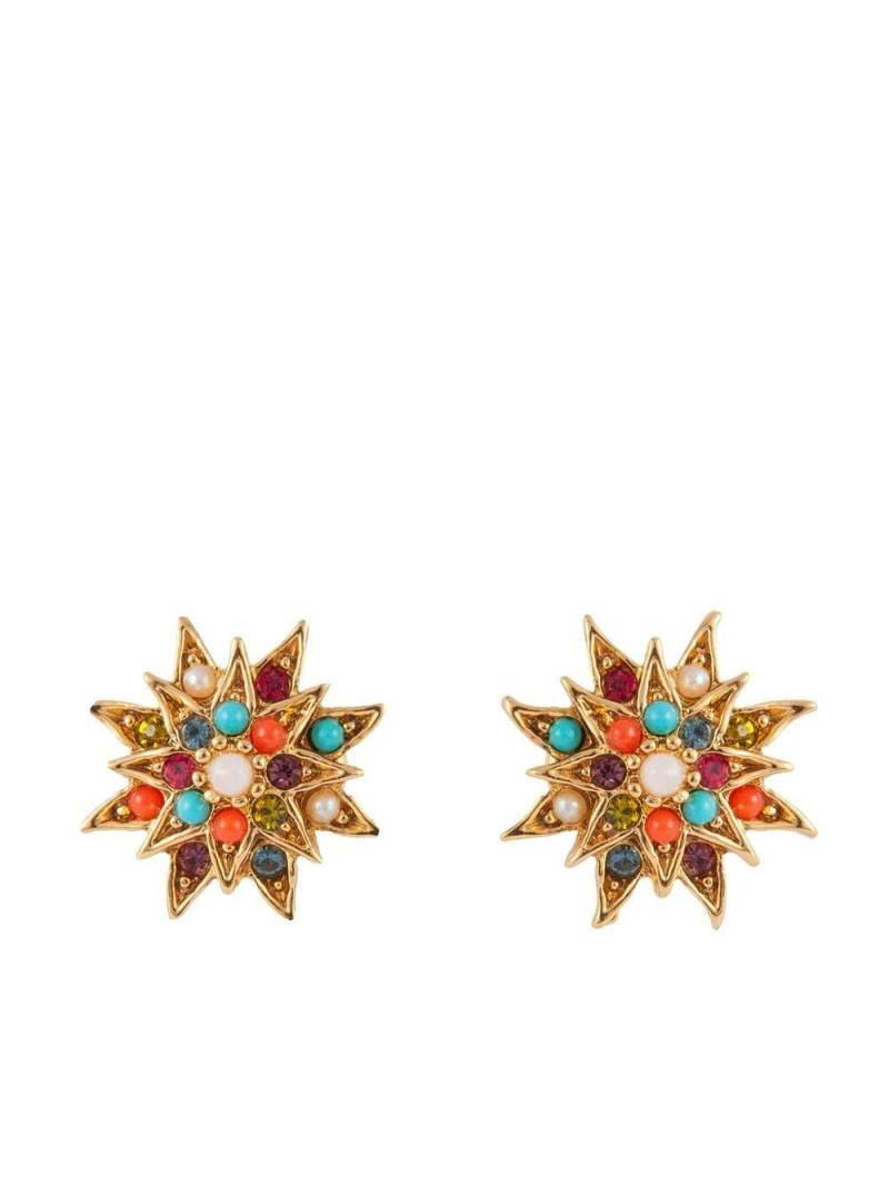 Susan Caplan Vintage x D'orlan 1980s crystal-embellished earrings - Gold von Susan Caplan Vintage