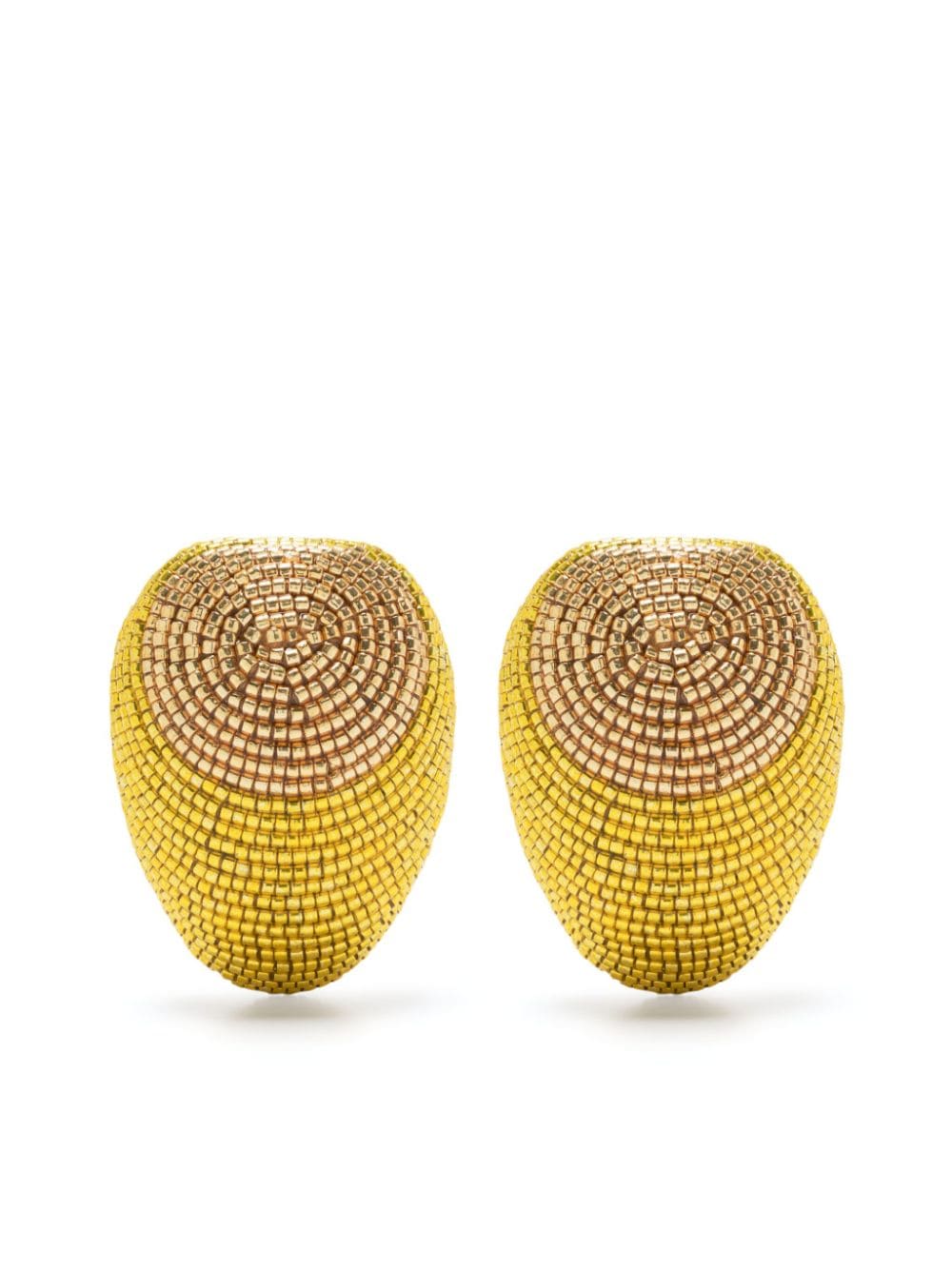 Susana Vega Maurita 24kt gold plated beaded earrings - Yellow von Susana Vega
