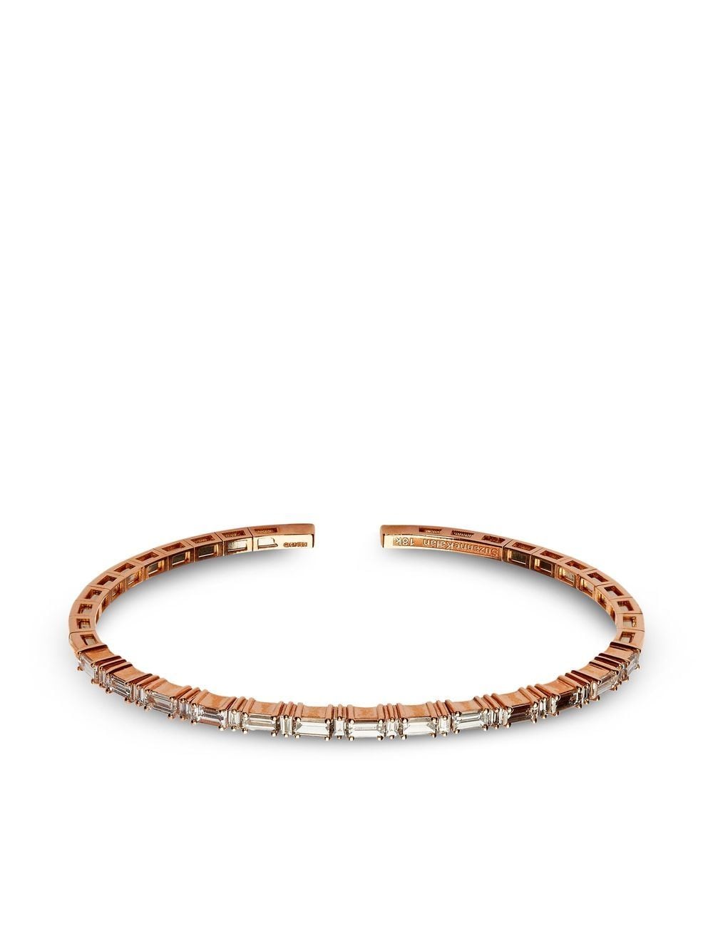 Suzanne Kalan 18kt rose gold diamond bangle - Pink von Suzanne Kalan