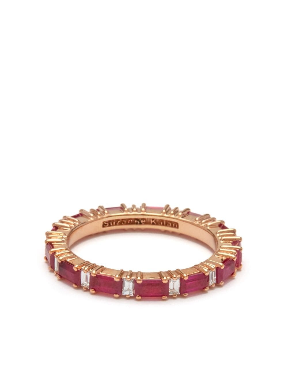 Suzanne Kalan 18kt rose gold ruby eternity ring - Pink von Suzanne Kalan