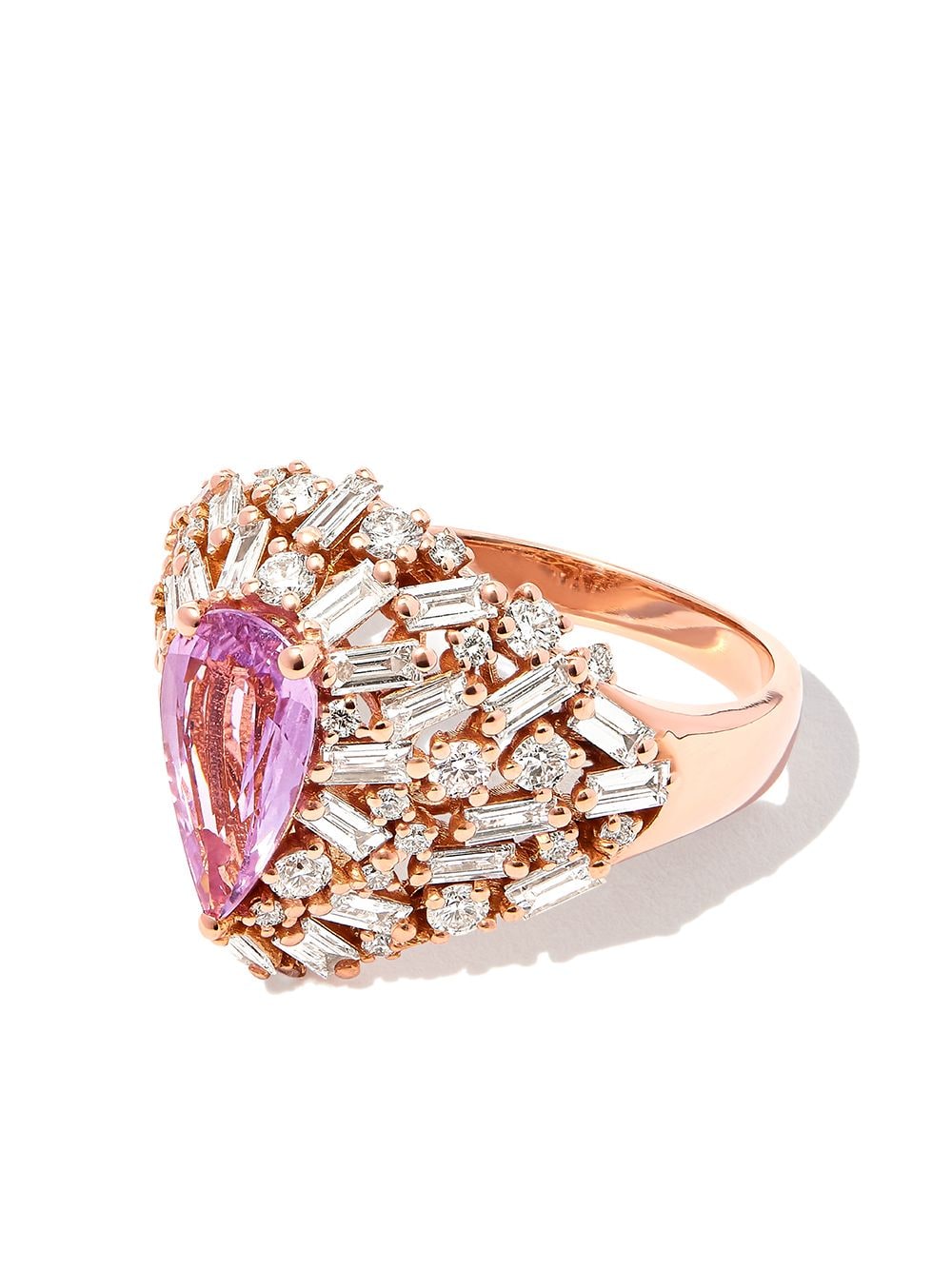 Suzanne Kalan 18kt rose gold sapphire and diamond ring - Pink von Suzanne Kalan