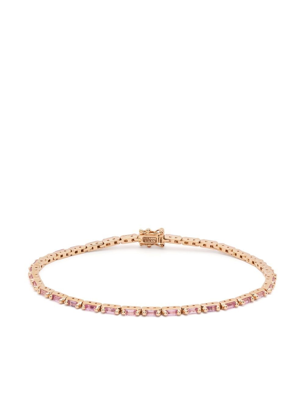 Suzanne Kalan 18kt rose gold sapphire tennis bracelet - Pink von Suzanne Kalan