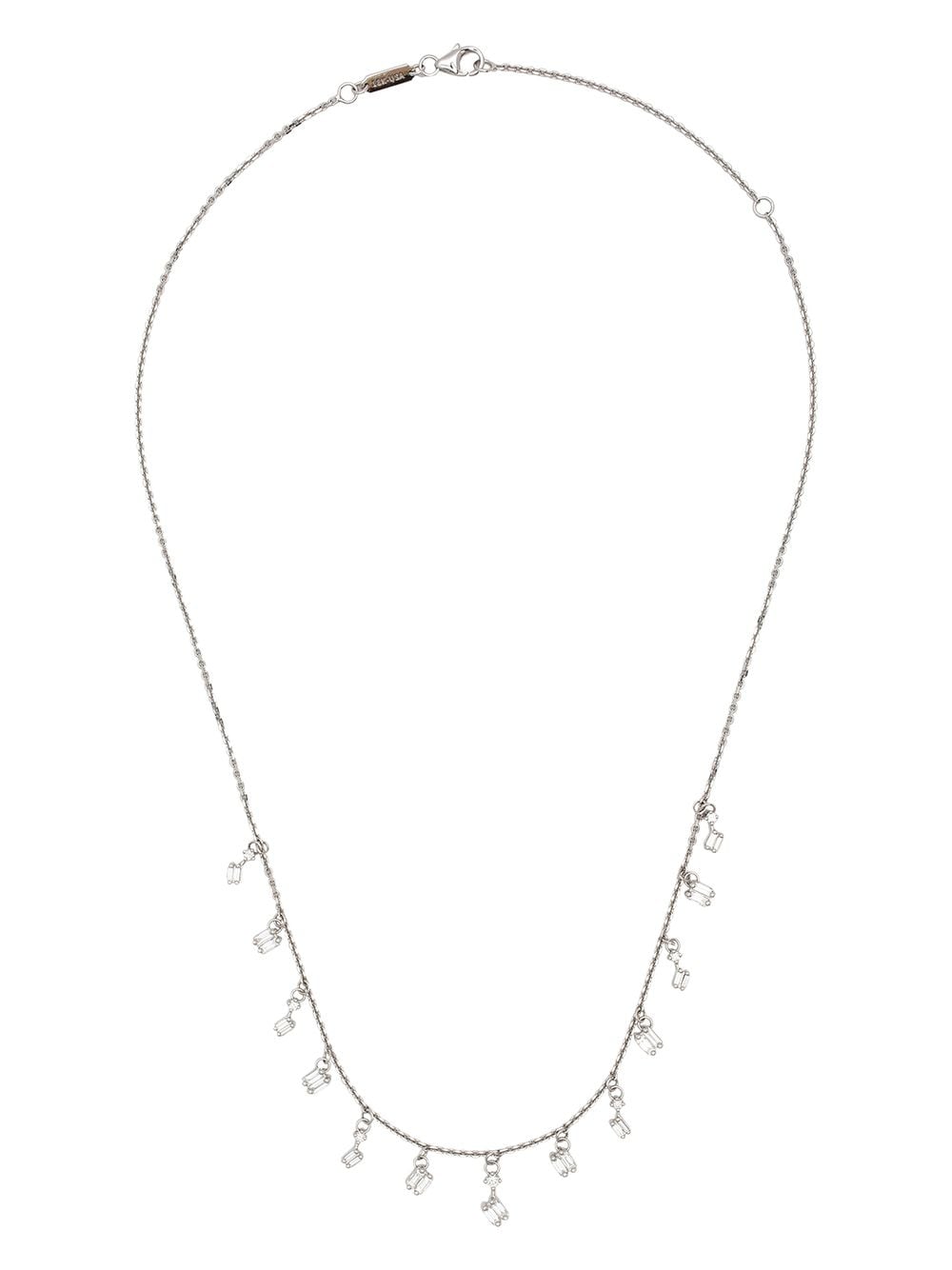Suzanne Kalan 18kt white gold Cascade diamond necklace - Silver von Suzanne Kalan