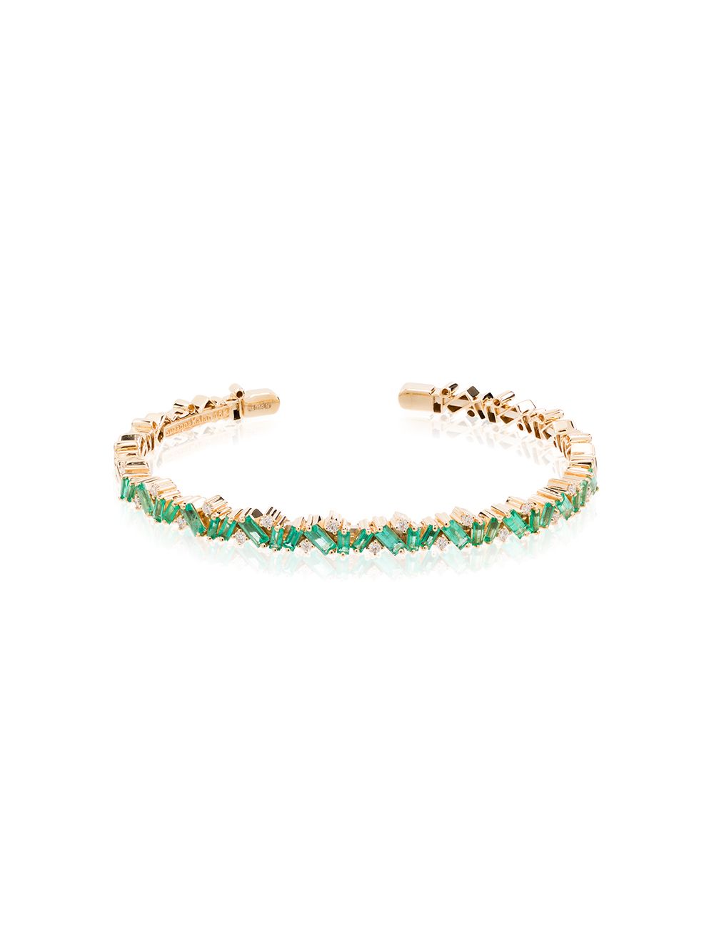 Suzanne Kalan 18kt yellow gold Fireworks emerald frenzy bracelet von Suzanne Kalan