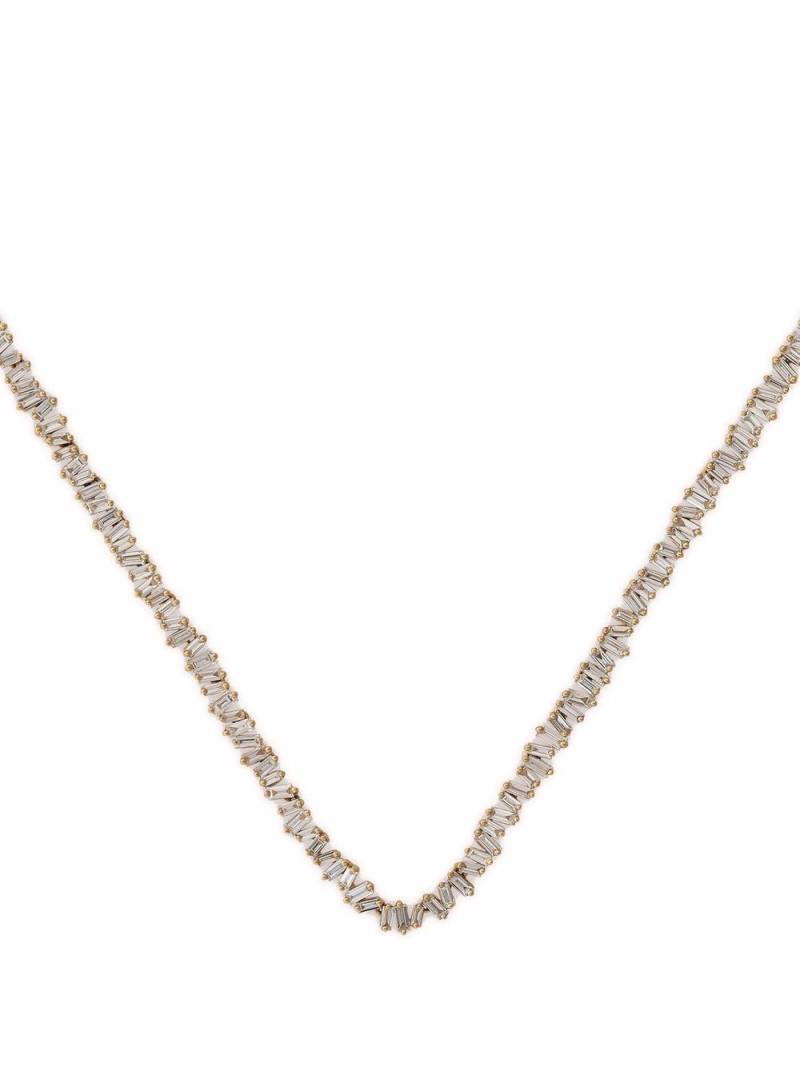 Suzanne Kalan 18kt yellow gold Fireworks tennis diamond necklace von Suzanne Kalan