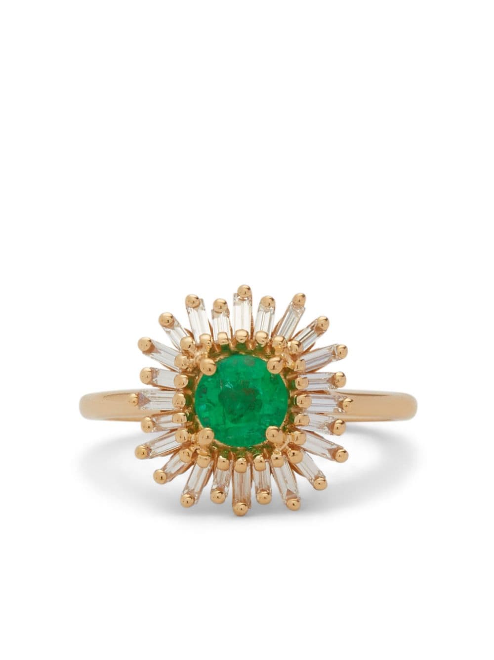 Suzanne Kalan 18kt yellow gold One Of A Kind emerald and opal ring von Suzanne Kalan