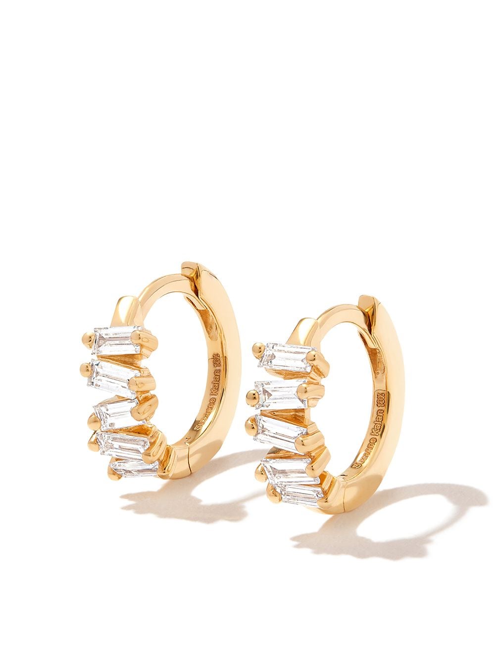 Suzanne Kalan 18kt yellow gold diamond earrings von Suzanne Kalan