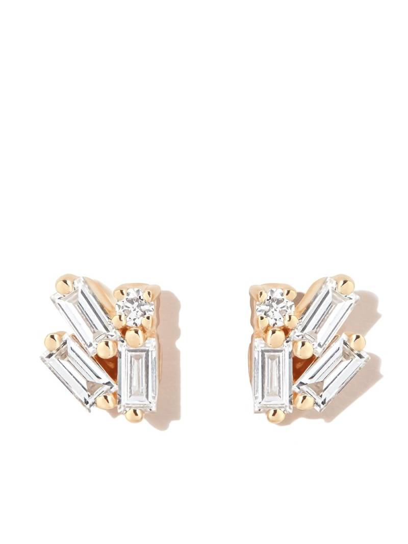 Suzanne Kalan 18kt yellow gold diamond earrings von Suzanne Kalan