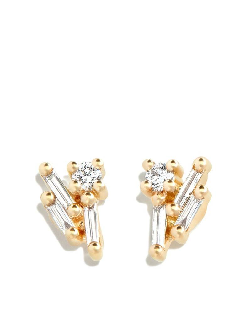 Suzanne Kalan 18kt yellow gold diamond earrings von Suzanne Kalan