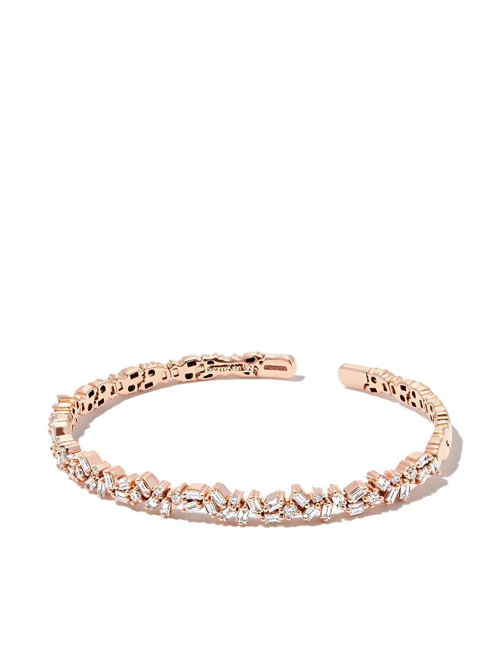 Suzanne Kalan 18kt yellow gold diamond tennis bracelet von Suzanne Kalan