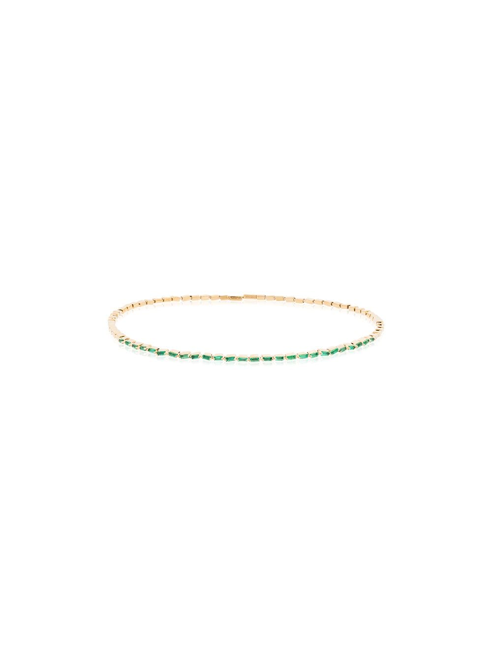 Suzanne Kalan 18kt yellow gold emerald choker von Suzanne Kalan