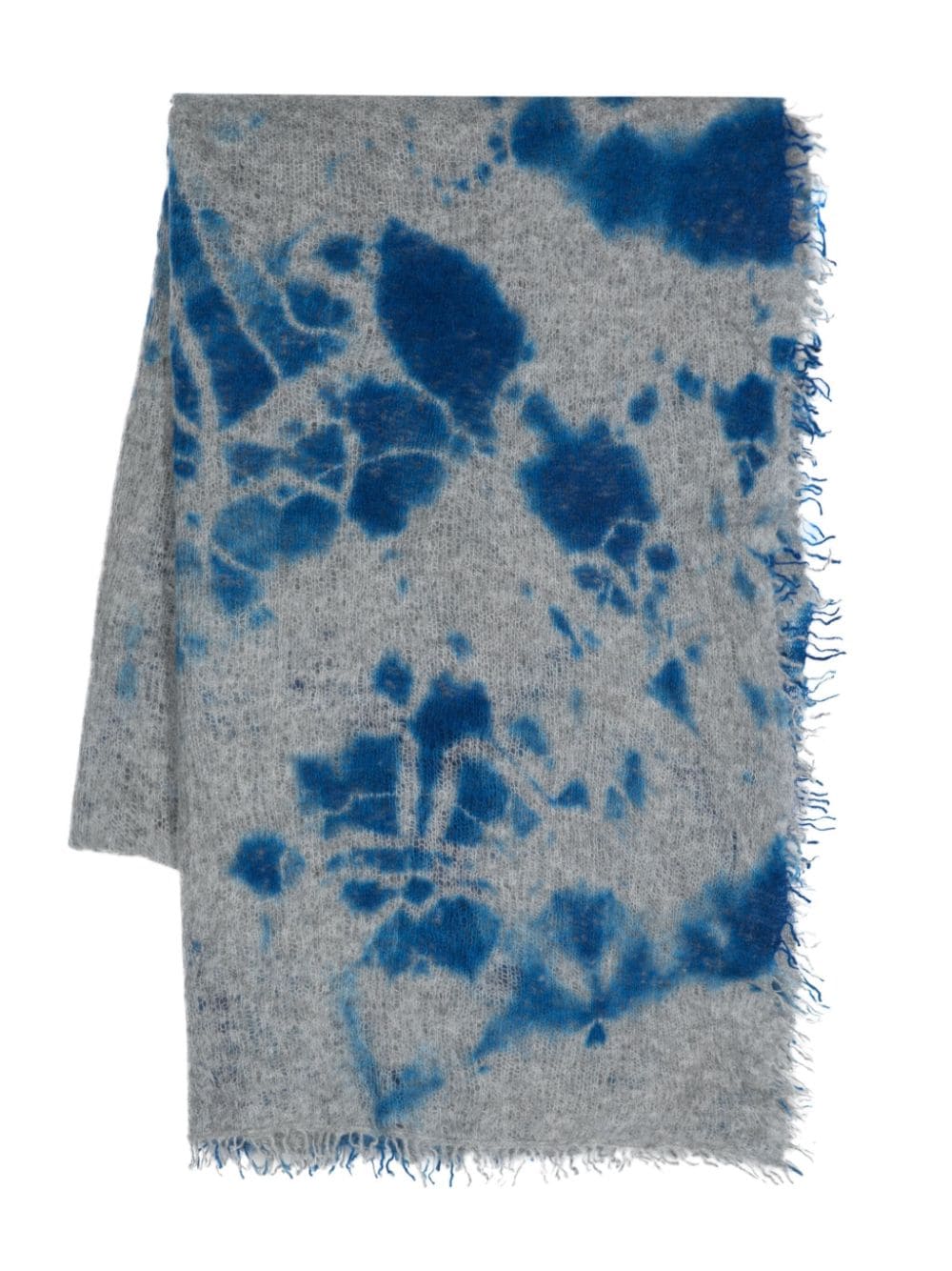 Suzusan blotch-printed scarf - Grey von Suzusan