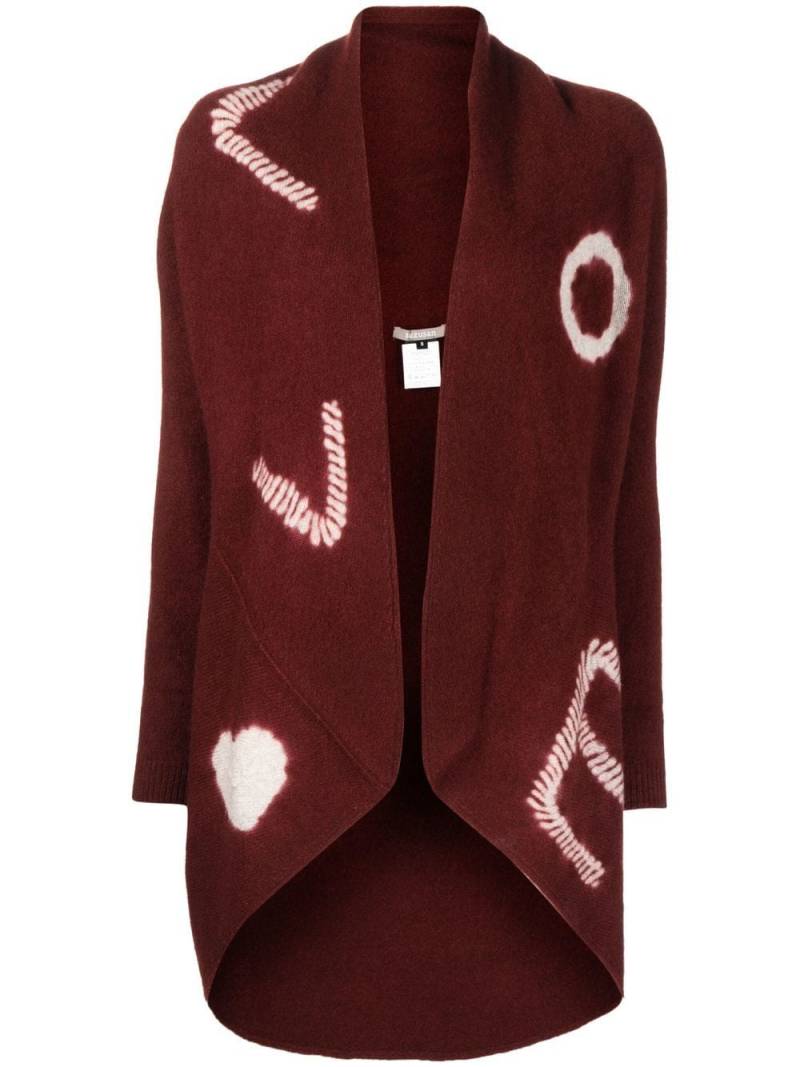 Suzusan intarsia-knit cashmere cardigan - Red von Suzusan