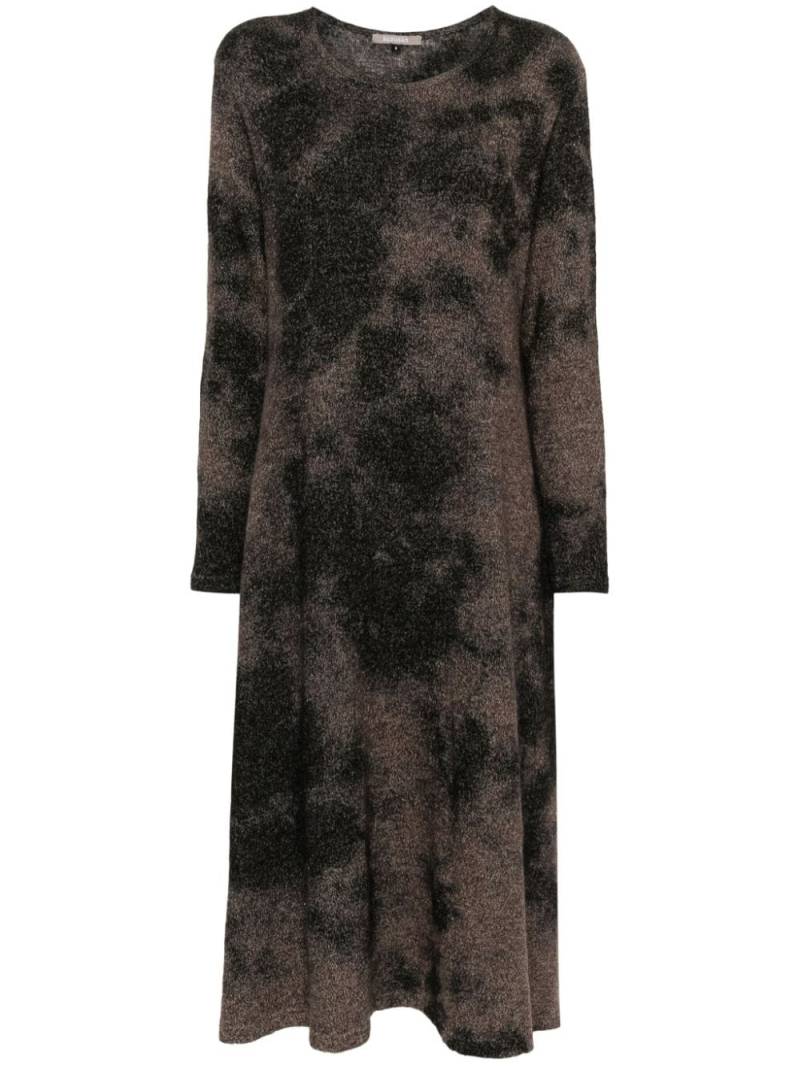 Suzusan tie-dye midi dress - Brown von Suzusan