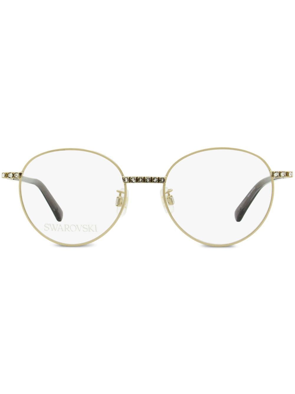 Swarovski 5424 oval-frame crystal glasses - Gold von Swarovski