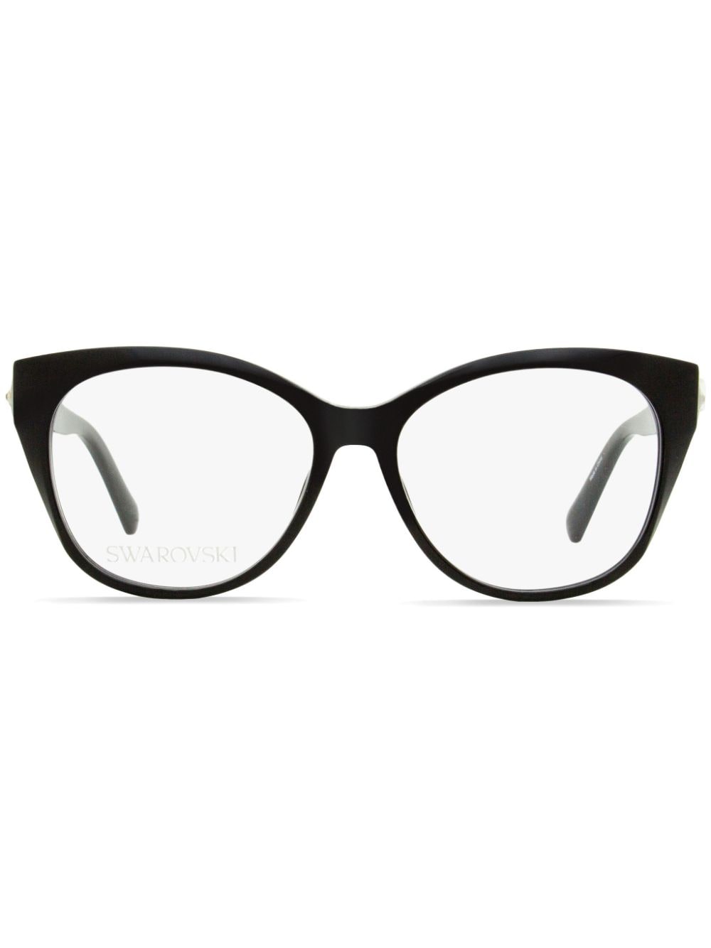 Swarovski 5469 oval-frame crystal glasses - Black von Swarovski