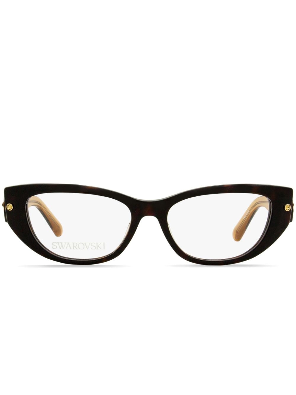 Swarovski 5476 rectangle-frame crystal glasses - Brown von Swarovski