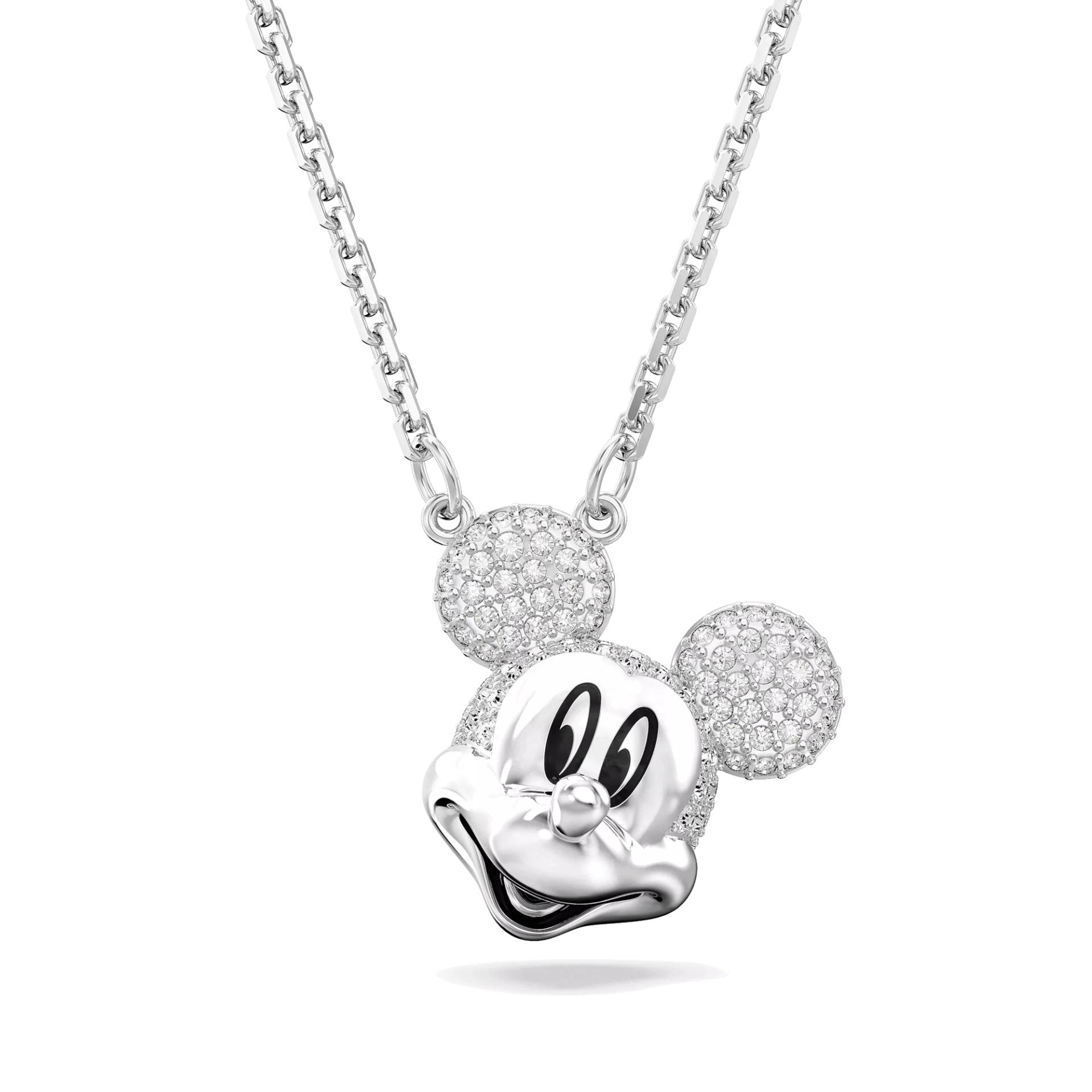 Swarovski Armbanduhr - Disney Mickey Mouse pendant, Rhodium plated - Gr. unisize - in Weiß - für Damen von Swarovski