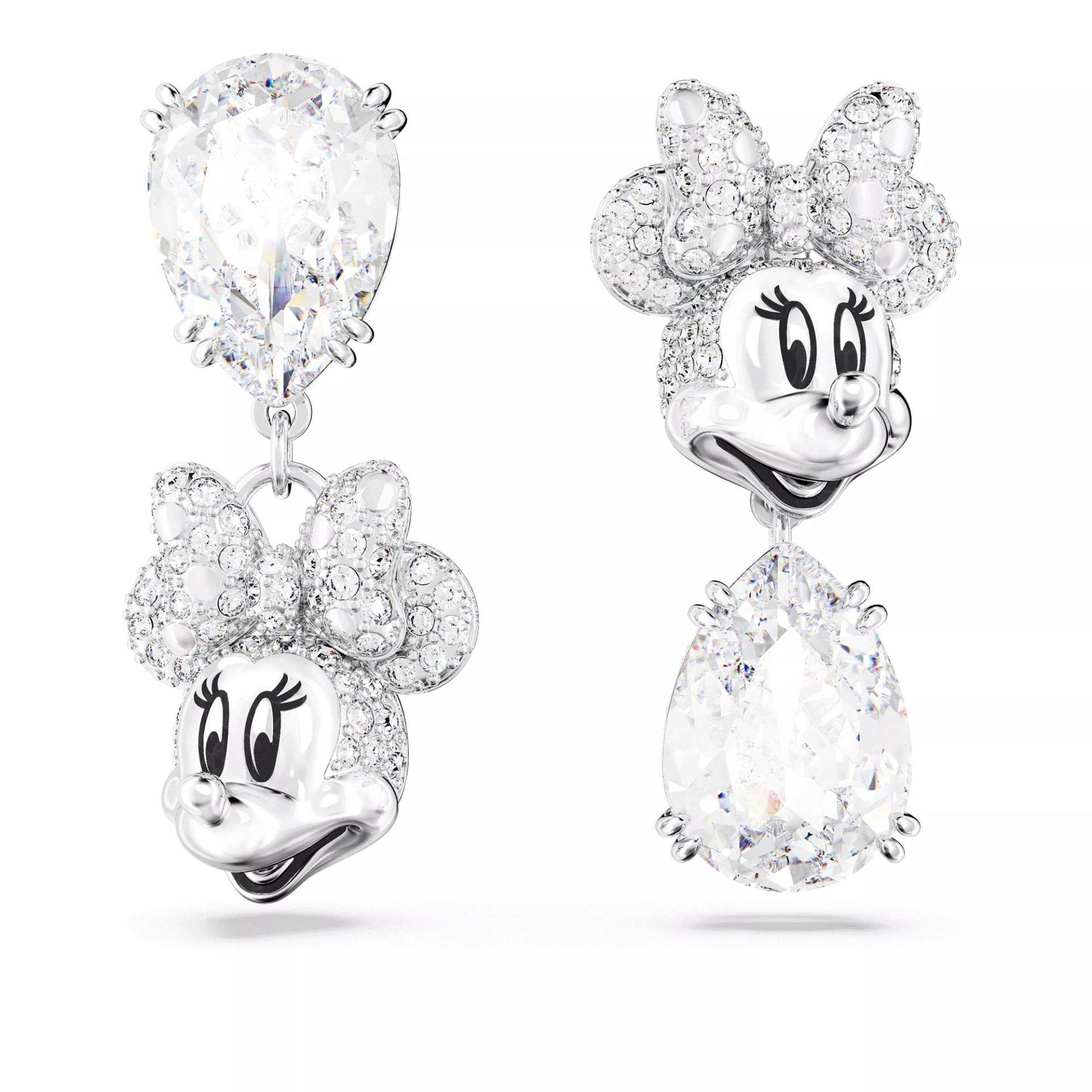 Swarovski Armbanduhr - Disney Minnie Mouse drop earrings, Asymmetrical de - Gr. unisize - in Weiß - für Damen von Swarovski