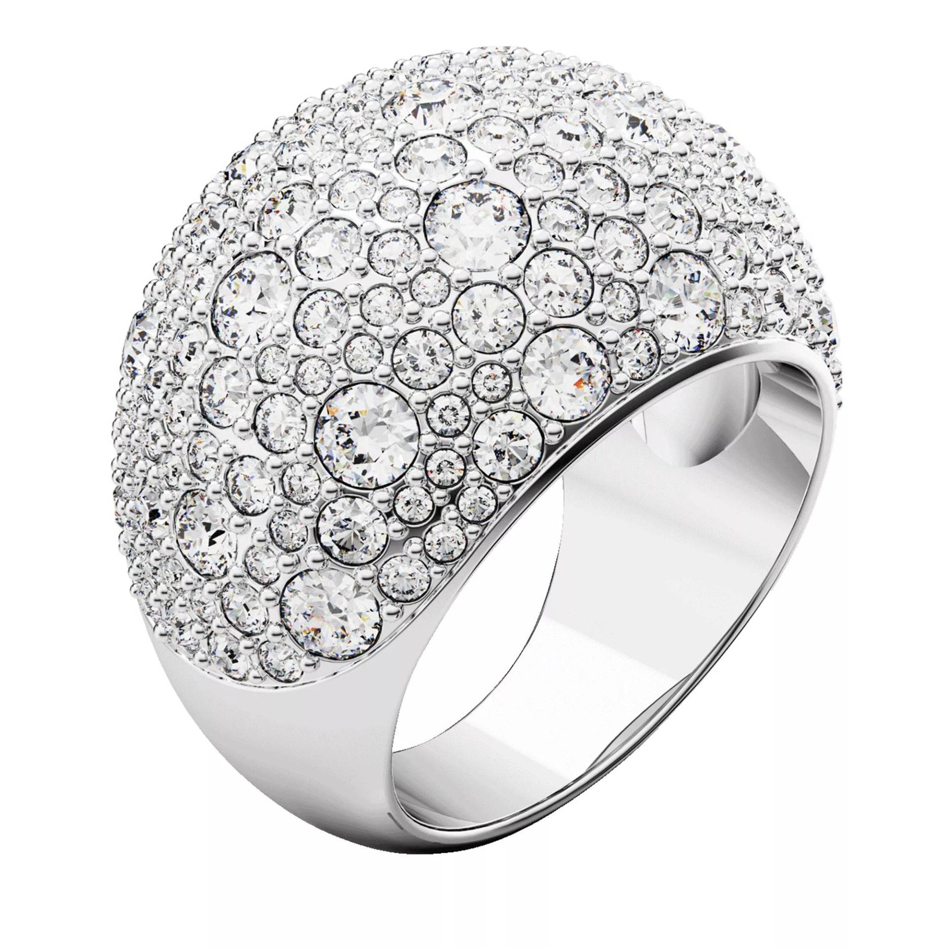 Swarovski Armbanduhr - Luna cocktail ring, Moon, Rhodium plated - Gr. 55 - in Weiß - für Damen von Swarovski