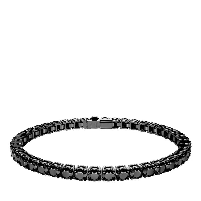 Swarovski Armbanduhr - Matrix Tennis bracelet, Round cut, Black, - Gr. M - in Schwarz - für Damen von Swarovski
