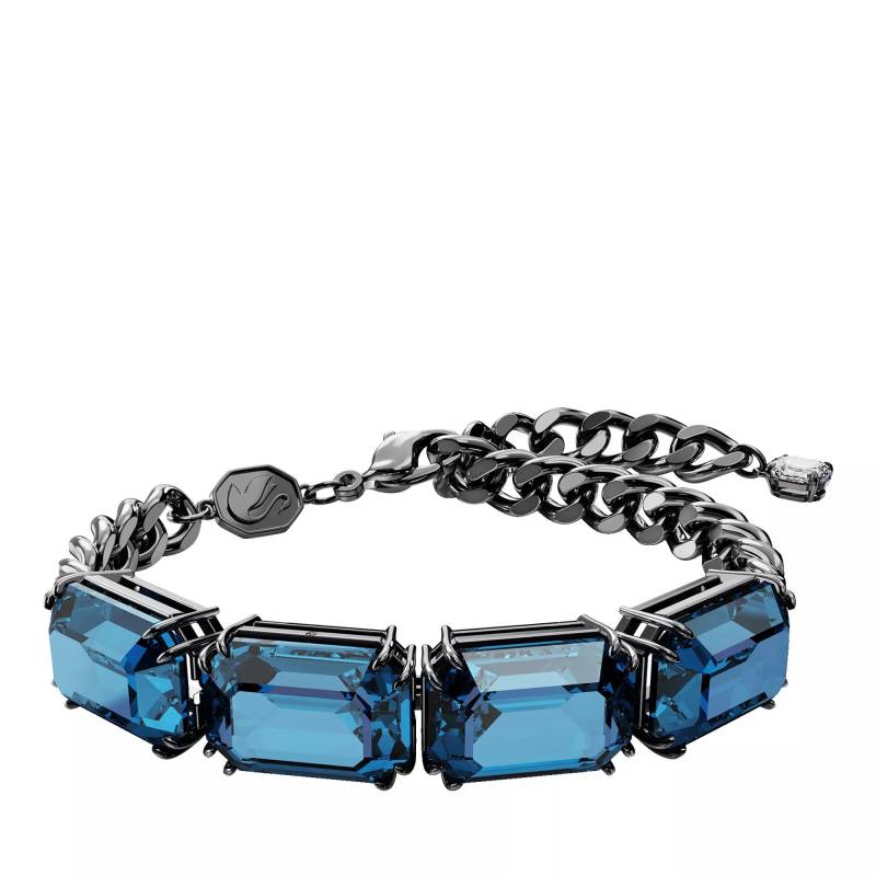 Swarovski Armbanduhr - Millenia bracelet, Octagon cut, Ruthenium plated - Gr. M - in Blau - für Damen von Swarovski