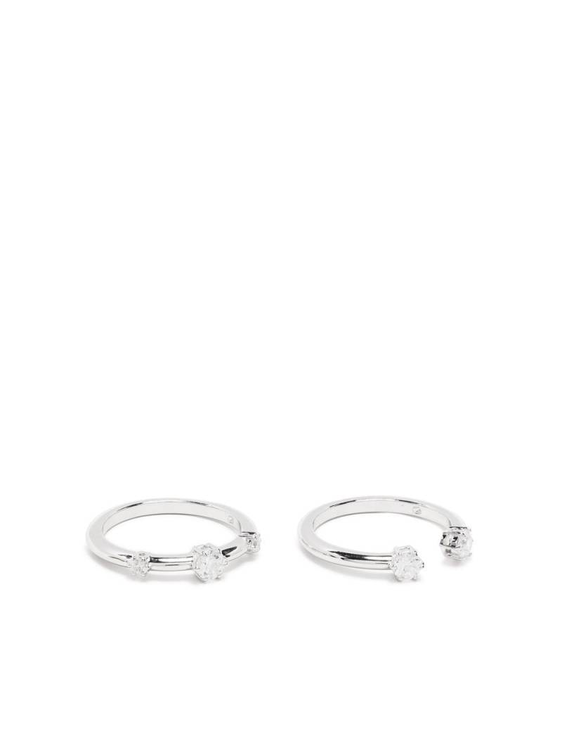 Swarovski Constella round-cut crystal rings - Silver von Swarovski